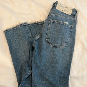NWT Agolde Riley High Rise Straight Crop